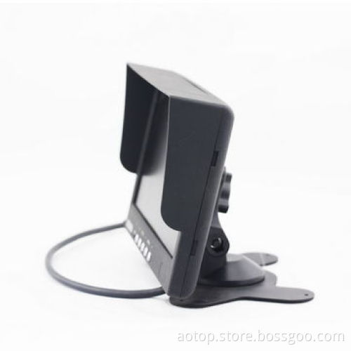 7" Car Rear-view LCD Panel, Remote Control, Multiple Language/OSD Menu/Sunshade Design/Speaker